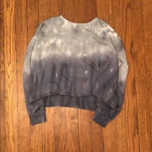 A cropped tie dye sweater.